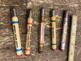 Lot Vtg Advertising Mini Bullet Pencils Fertilizer Elevator Stock yard Milling