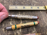 Lot Vtg Advertising Mini Bullet Pencils Fertilizer Elevator Stock yard Milling