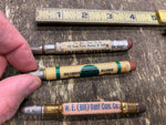 Lot Vtg Advertising Mini Bullet Pencils Fertilizer Elevator Stock yard Milling