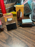 Lot Of 5 Antique Finished Die-Cast Miniature Pencil Sharpeners Various Ones