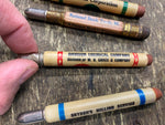 Lot Vtg Advertising Mini Bullet Pencils Fertilizer Elevator Stock yard Milling