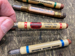 Lot Vtg Advertising Mini Bullet Pencils Fertilizer Elevator Stock yard Milling