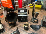 Lot Of 7 Antique Finished Die-Cast Miniature Pencil Sharpeners No Boxes
