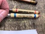 Lot Vtg Advertising Mini Bullet Pencils Fertilizer Elevator Stock yard Milling