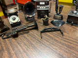 Lot Of 7 Antique Finished Die-Cast Miniature Pencil Sharpeners No Boxes
