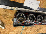 Vtg Under Dash Guage Kit Hot Rod Temp Oil press Amp Lights Mopar Chevy Ford Musc