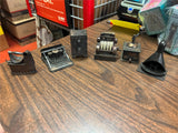Lot Of 6 Antique Finished Die-Cast Miniature Pencil Sharpeners No Boxes Variety