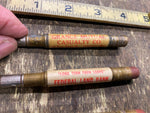 Lot Vtg Advertising Mini Bullet Pencils Insurance Land contracts Grange Mutual
