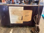 Zenith Model J-733 AM/FM Alarm Clock tube Radio AM/FM  Vtg Electronics Table top