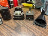 Lot Of 6 Antique Finished Die-Cast Miniature Pencil Sharpeners No Boxes Variety