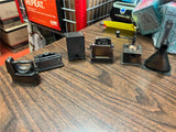 Lot Of 6 Antique Finished Die-Cast Miniature Pencil Sharpeners No Boxes Variety