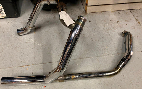 Head Pipes Exhaust OEM Stock Harley Touring FLH Glide Road King Ultra 1995-2008