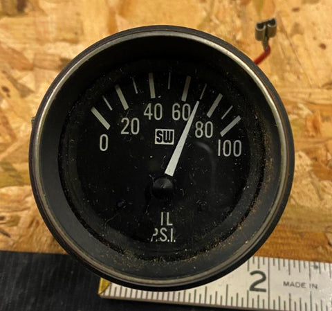 SW Oil Pressure guage Auto Truck Hot rod Mini Harley Chopper
