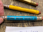 Lot Vtg Advertising Mini Bullet Pencils Insurance Land contracts Grange Mutual
