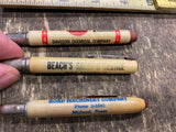 Lot Vtg Advertising Mini Bullet Pencils Road machinery Davco GS GRAce Chemical