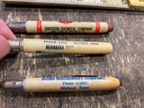 Lot Vtg Advertising Mini Bullet Pencils Road machinery Davco GS GRAce Chemical
