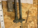Art Deco Inverted Gas Swing Arm Wall Sconce Light Fixture Brass Burner Antique!