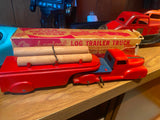 MARX PRESSED STEEL TIN TRUCK TOY LOG HAULER Vtg  Wind Up 1930'S Orig Box Mint!