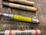 Lot Vtg Advertising Mini Bullet Pencils Road machinery Davco GS GRAce Chemical