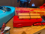 MARX PRESSED STEEL TIN TRUCK TOY LOG HAULER Vtg  Wind Up 1930'S Orig Box Mint!