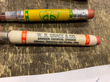 Lot Vtg Advertising Mini Bullet Pencils Road machinery Davco GS GRAce Chemical