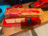 MARX PRESSED STEEL TIN TRUCK TOY LOG HAULER Vtg  Wind Up 1930'S Orig Box Mint!