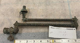 Art Deco Inverted Gas Swing Arm Wall Sconce Light Fixture Brass Burner Antique 2