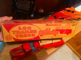 MARX PRESSED STEEL TIN TRUCK TOY LOG HAULER Vtg  Wind Up 1930'S Orig Box Mint!
