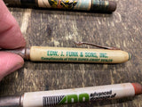 Lot Vtg Advertising Mini Bullet Pencils Advanced drainage funk sons Wonder Cave