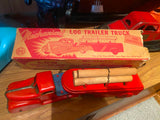 MARX PRESSED STEEL TIN TRUCK TOY LOG HAULER Vtg  Wind Up 1930'S Orig Box Mint!