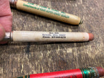 Lot Vtg Advertising Mini Bullet Pencils Advanced drainage funk sons Wonder Cave
