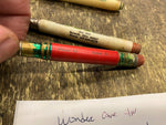 Lot Vtg Advertising Mini Bullet Pencils Advanced drainage funk sons Wonder Cave