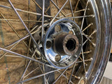 OEM Rolled edge Wheel spoke Harley FLH Glide 1967-73 Mid Star hub Shovelhead 16"