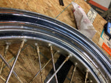 OEM Rolled edge Wheel spoke Harley FLH Glide 1967-73 Mid Star hub Shovelhead 16"