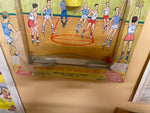 Vtg Basket Ball 5 & dime Store Game Basketball basket bounce Pinball Table Sport
