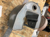 Vtg oil tank Harley Panhead Knucklehead Chopper Modified Rigid Swingarm Flathead