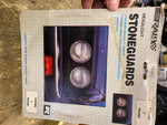 Vtg Headlight Covers Screen Rally Stone Guards 7" Baja Motorcycle Truck Auto Pr!