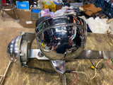 Vtg OEM Spotlight Passing Lamp Assy Clear hooter horns Shovelhead Panhead FLH!