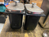 Vtg Drugstore Ice Cream Shop Soda Fountain Syrup Dispensers Stainless Parlor Jer