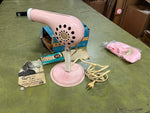 Vintage 1950s Made In USA Manning Bowman Atomic Pink Hair Dryer Stand Adjustable