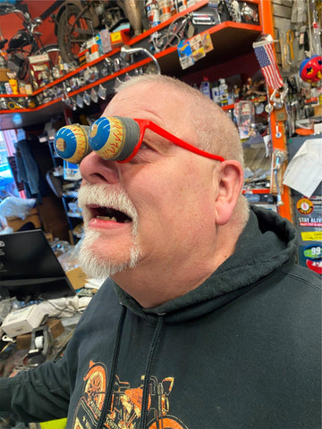 Vtg Comic Book Prank Trick Glasses 1970's Spring loaded Funny Party Gag!