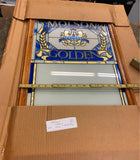 Vtg Molson Golden Canada Stained Glass Message Board Beer Sign Breweriana NOS