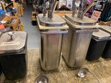 Vtg Drugstore Ice Cream Shop Soda Fountain Syrup Dispensers Stainless Parlor Jer