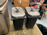 Vtg Drugstore Ice Cream Shop Soda Fountain Syrup Dispensers Stainless Parlor Jer
