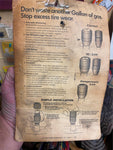 Vtg Auto Tire Pressure monitor Acc Advertising Sign Ford Mercuri Capri RS Hot Ro