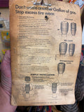 Vtg Auto Tire Pressure monitor Acc Advertising Sign Ford Mercuri Capri RS Hot Ro
