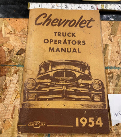Vtg OEM 1954 Chevrolet Truck Owners Operators Manual Pickup Chevy Original Book!