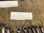 Vtg Craftsman American Wrench Set 12 point open end extras 5/16-3/4 usa sae