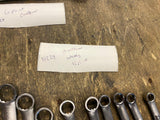 Vtg Craftsman American Wrench Set 12 point open end extras 5/16-3/4 usa sae