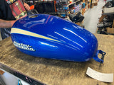 4.5 Gallon Harley Sportster Custom 883c 1200c Blue White 2007^ OEM Factory Large
